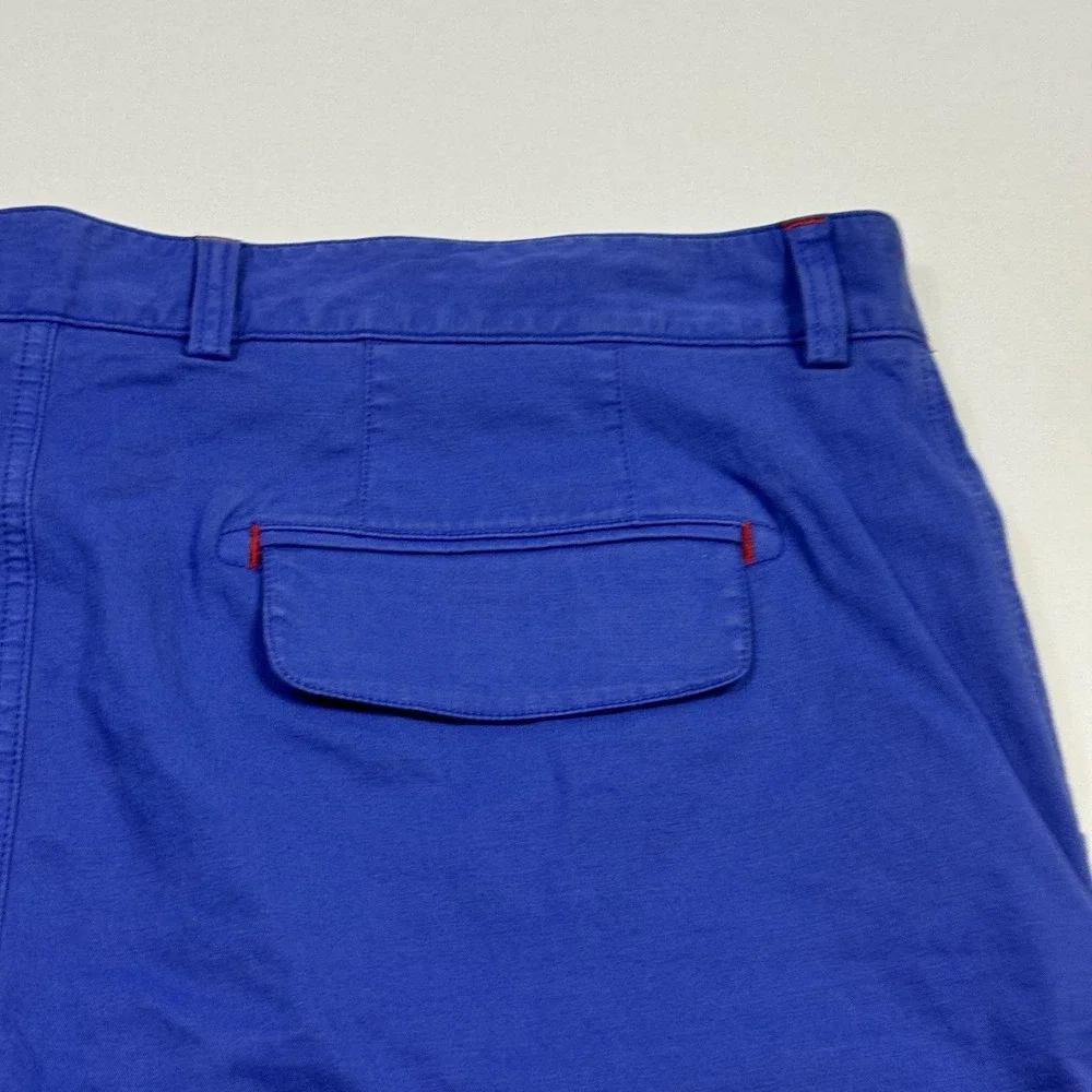 Robert Graham Shorts Mens‎ 42 Blue Classic Fit Stretch Casual Chino Flat Front